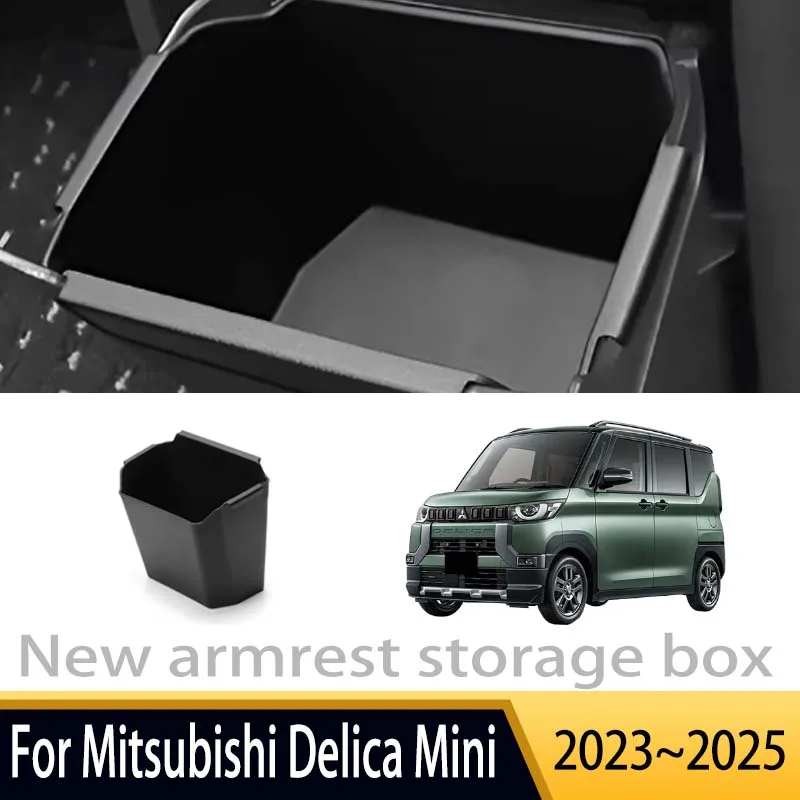 

Car Accessories For Mitsubishi Delica Mini 2023 2024 2025 Console Armrest Interior Storage Box Multifunctional Storage Auto Part
