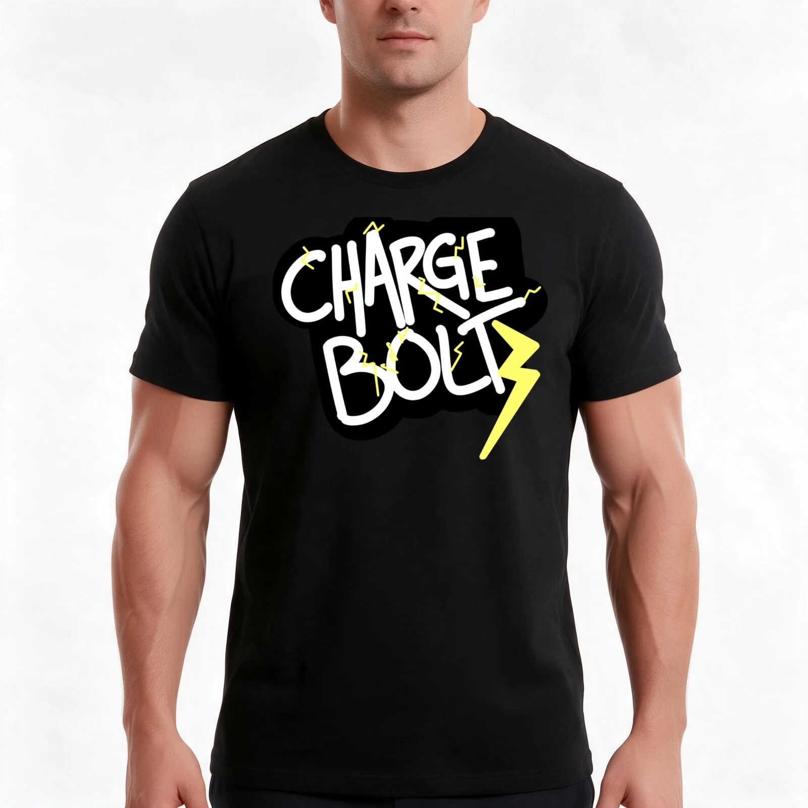 Denki Kaminari: Chargebolt T-Shirt, Summer Casual Cotton Tee, Oversized Streetwear Tops, Vintage Graphic Print, Unisex Men Women