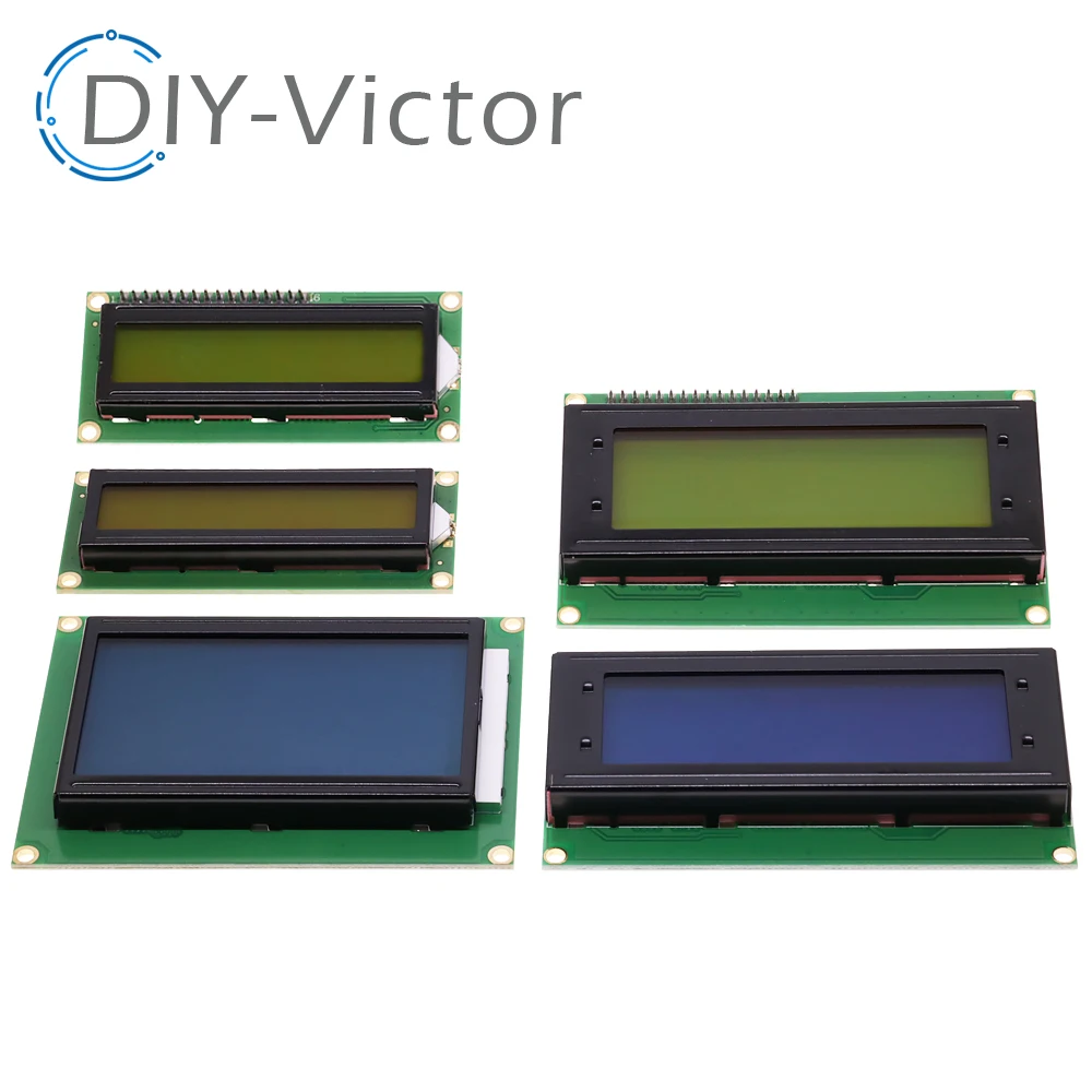 LCD1602 LCD 1602 2004 12864 modulo schermo verde blu 16x2 modulo Display LCD a caratteri 20 x4 Controller HD44780 luce blu nera