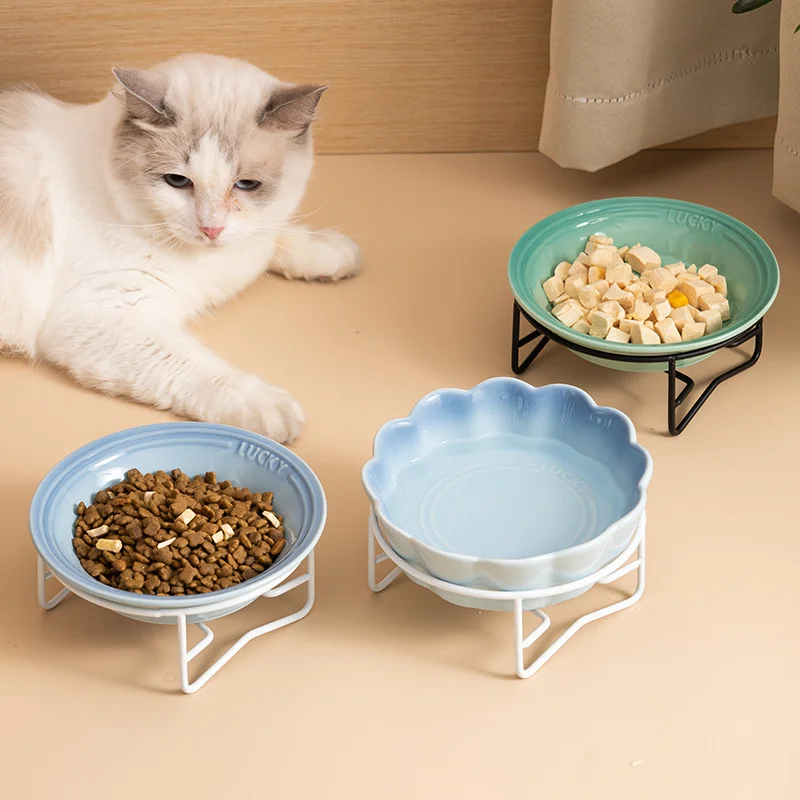 Cat Bowl Ceramic Water Bowl Protects Cervical Vertebrae Cat Food Feederl Drinking Bowl Pet Bowl Cat Supplies