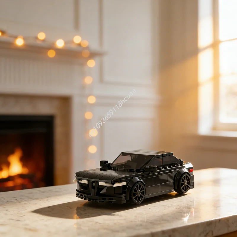 

213pcs MOC Alfa Romeo Giulia Quadrifoglio City Champions Model Building Blocks Architecture Christmas Gifts Toys Idea Brick Kids
