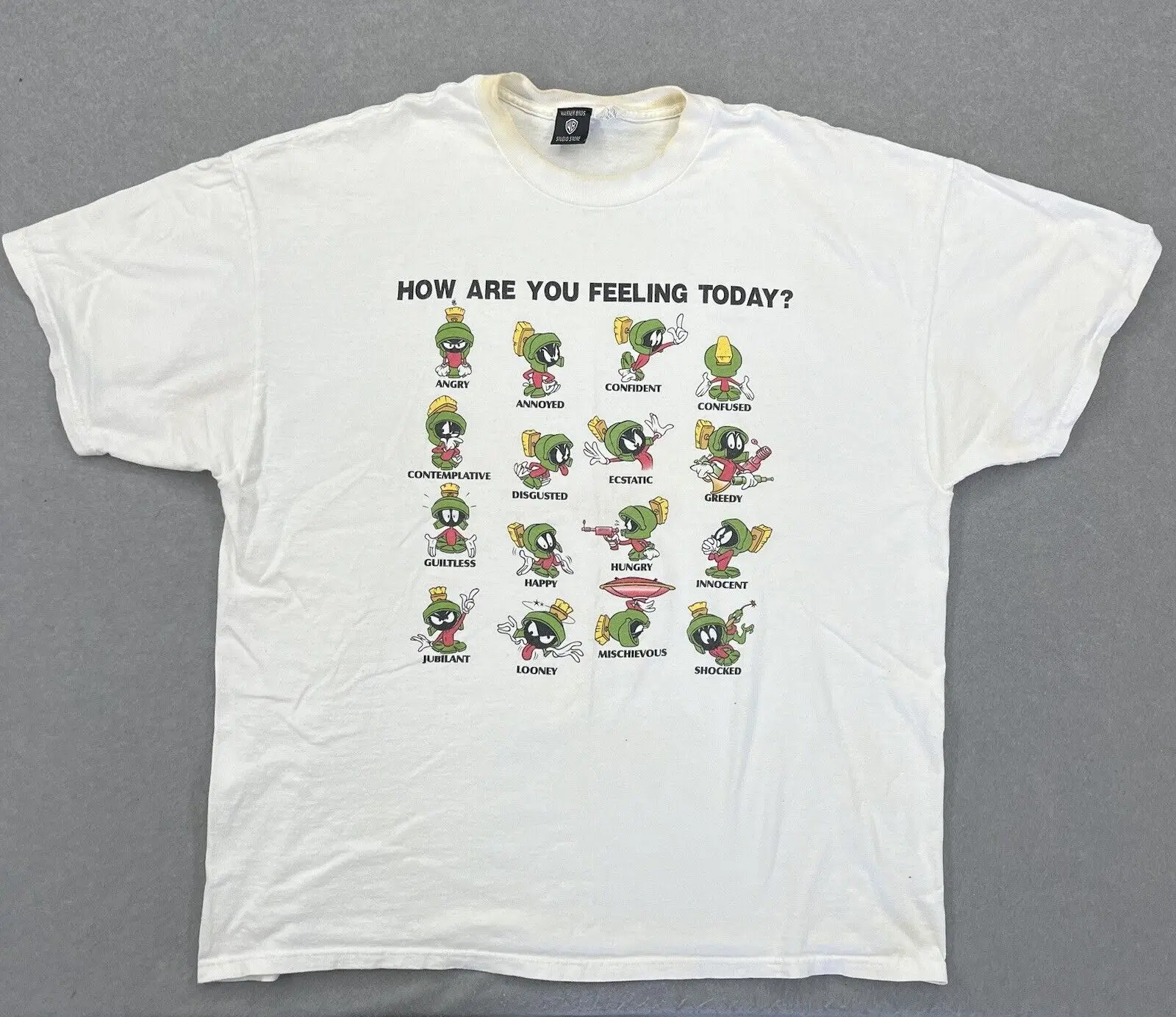 Warner bros marvin die marsian t shirt stimmungen wie fühlst du vtg