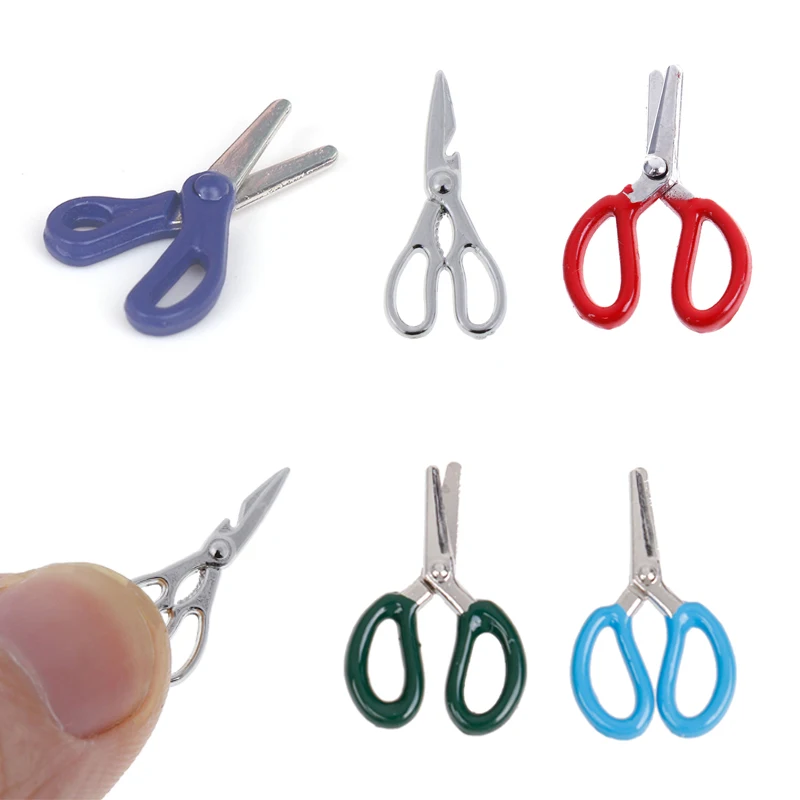 Doll House Miniature Scissor Simulation Vintage Tailor Shears Scissors Model Needlework Cutter Sewing Scenes Decor for Dolls