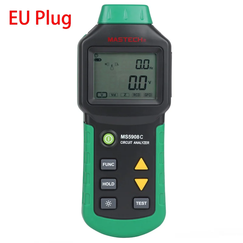 Imagem -02 - Rms Circuit Analyzer Tester Comparado com w Ideal Certo Teste Soquete Tester 61164cn 110v ou 220v ue Plug Eua Plug Ms5908