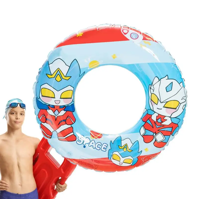 

Kid Swimming Ring Inflatable Toddler Ring With Cartoon Pattern Kids Floaties For Pool Children Waist Swim Trainer Inflatable