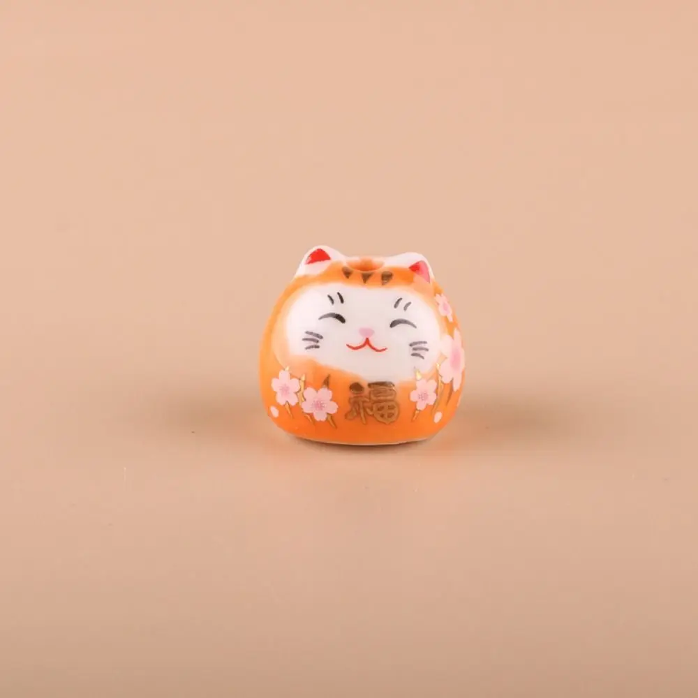1 pc DIY Lucky Cat Bead Mobile Phone Chain Key Chain Maneki Neko Bead Pendant DIY Accessories Handmade Jewelry Accessories Gift