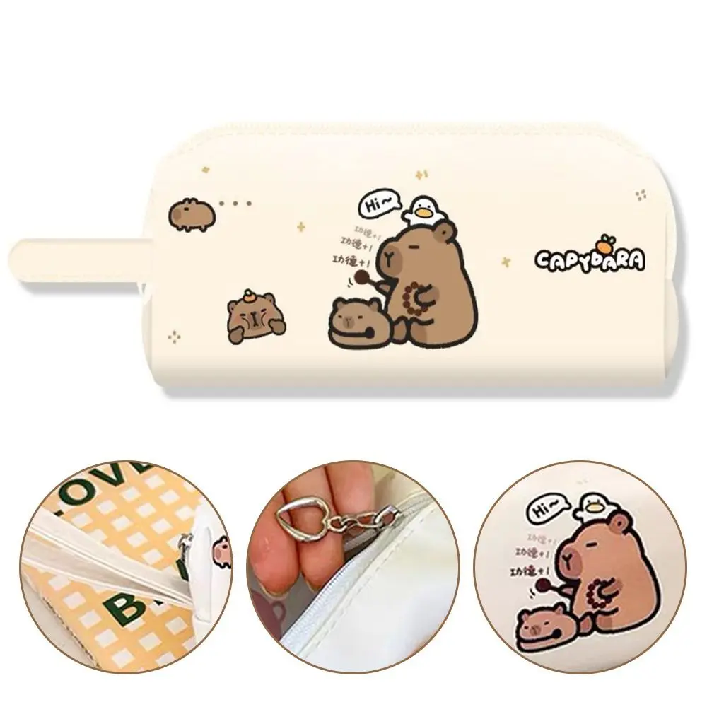 Fashion Cartoon Pencil Case Large Capacity School Supplies Pen Bag Multi-function Stationery Organizer