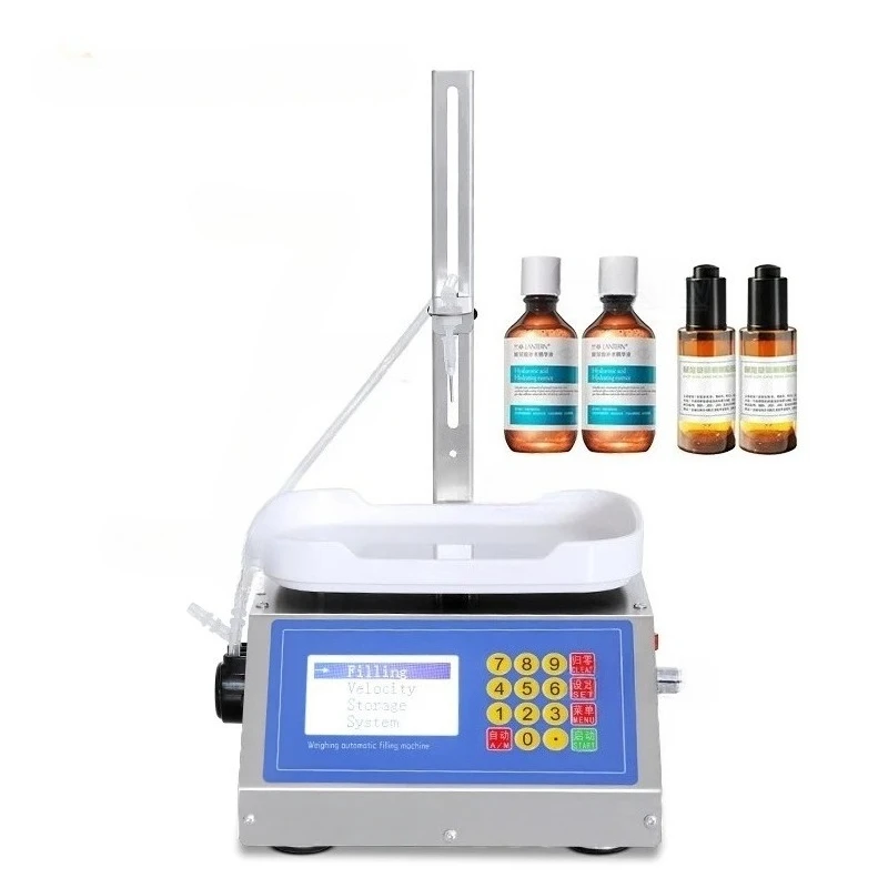 Small Semi-automatic CNC Liquid Filling Machine ZS-M90 0-50ml 220V Perfume Weighing Filling Machine Juice Filler