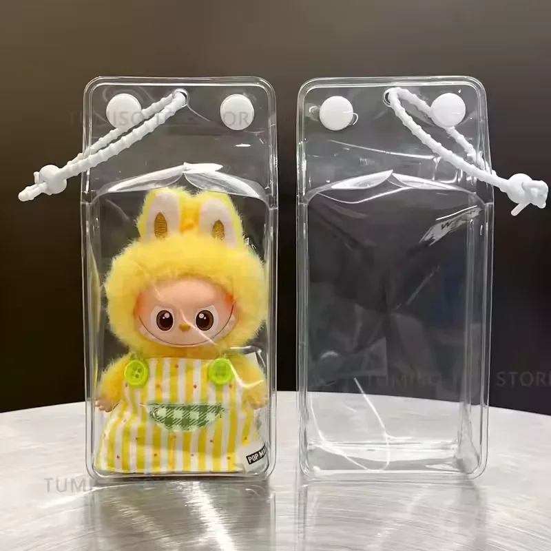 1/3 قطعة حافظة واقية 10 سنتيمتر حقيبة عرض خارجية ل Labubu 4.0 الوحوش دبوس لسلسلة الحب دمية الزي اكسسوارات
