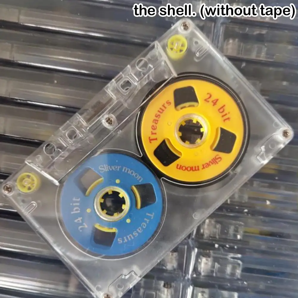 1 Pc Transparent Blank Audio Cassette Tape Shell Cases Plastics Reels Cassette (no Tape)