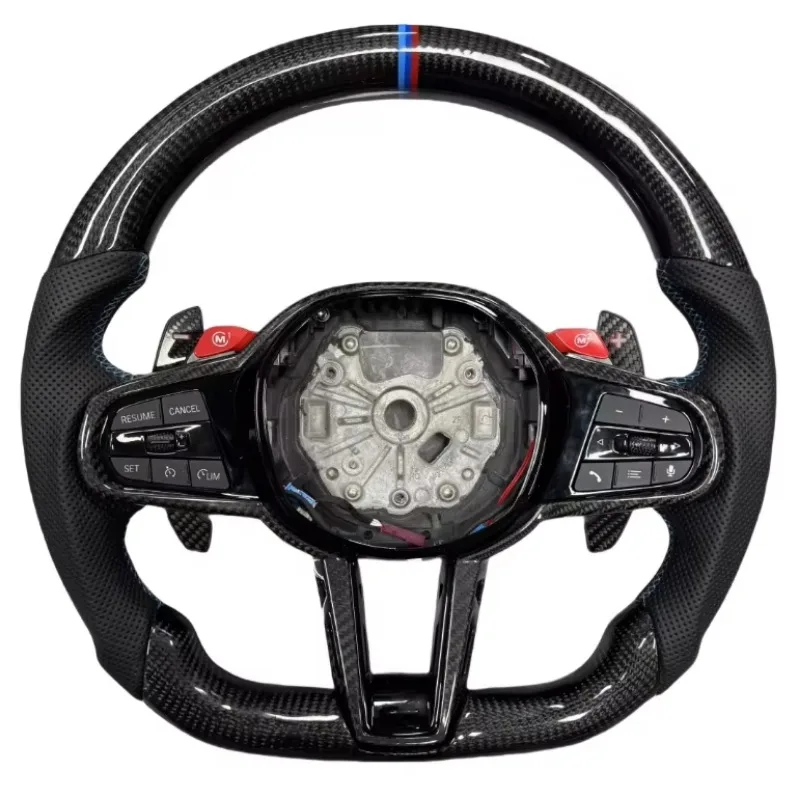 Carbon Fiber Steering Wheel  2 3 4 5 6 7 8 Series X3 X4 X5 G20 G30 M3 M4 M5 M8 Z4