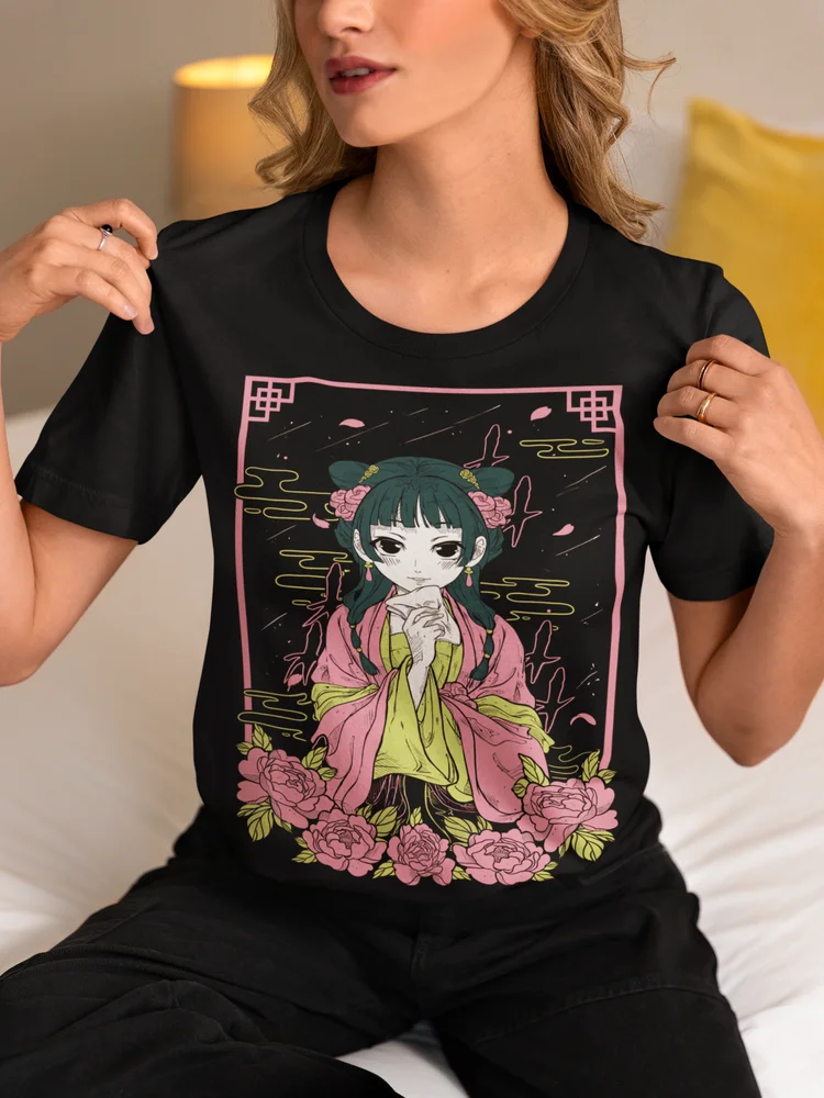 kusuriya no hitorigoto maomao T-shirt Kawaii Short Sleeve Waifu Girl Gift Shirt