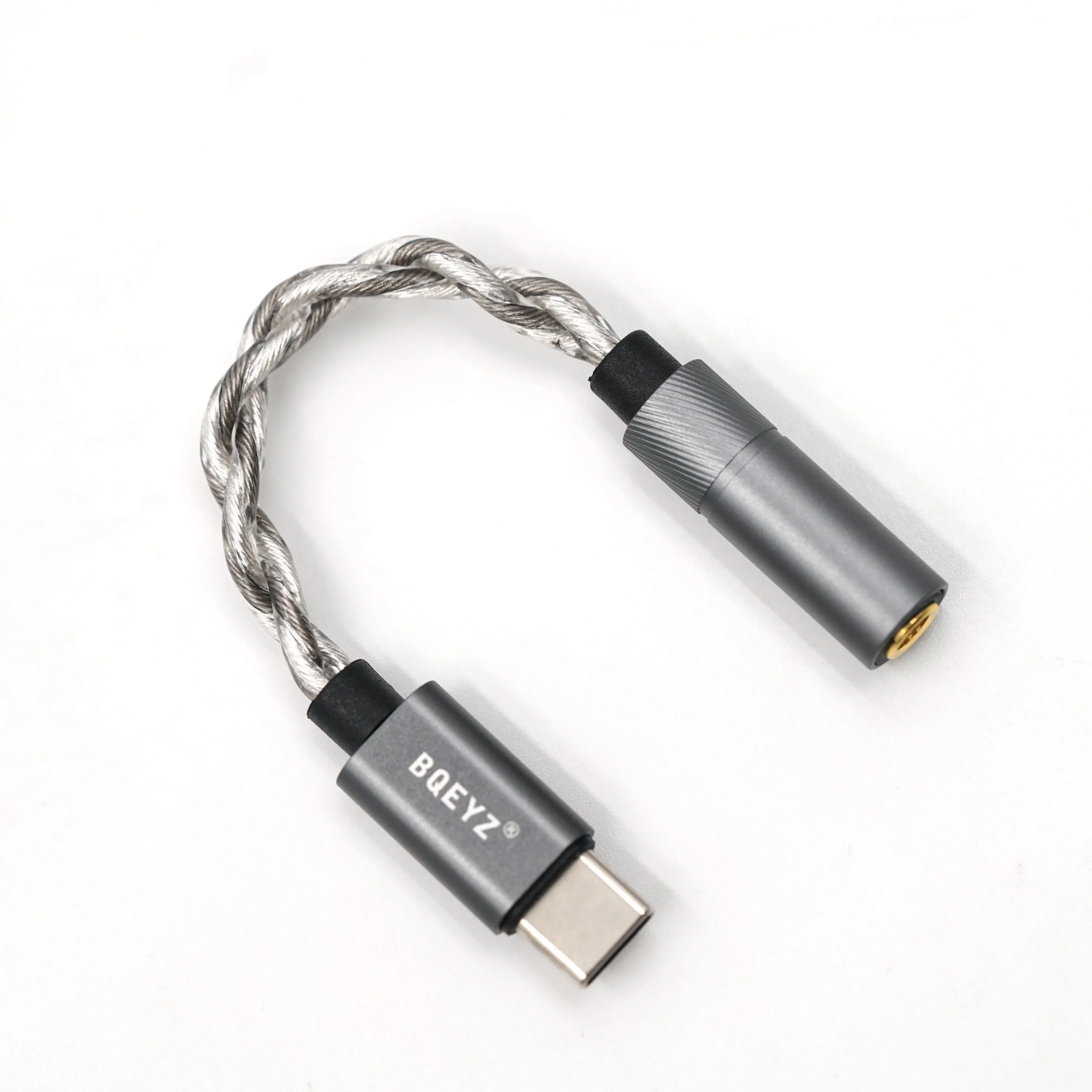 BQEYZ LIN Type C naar 3,5/4,4 mm HiFi-hoofdtelefoonadapter 32bit 384KHz CX31993 Dongle Oortelefoonversterker DAC Compatibel met Type C-poorten