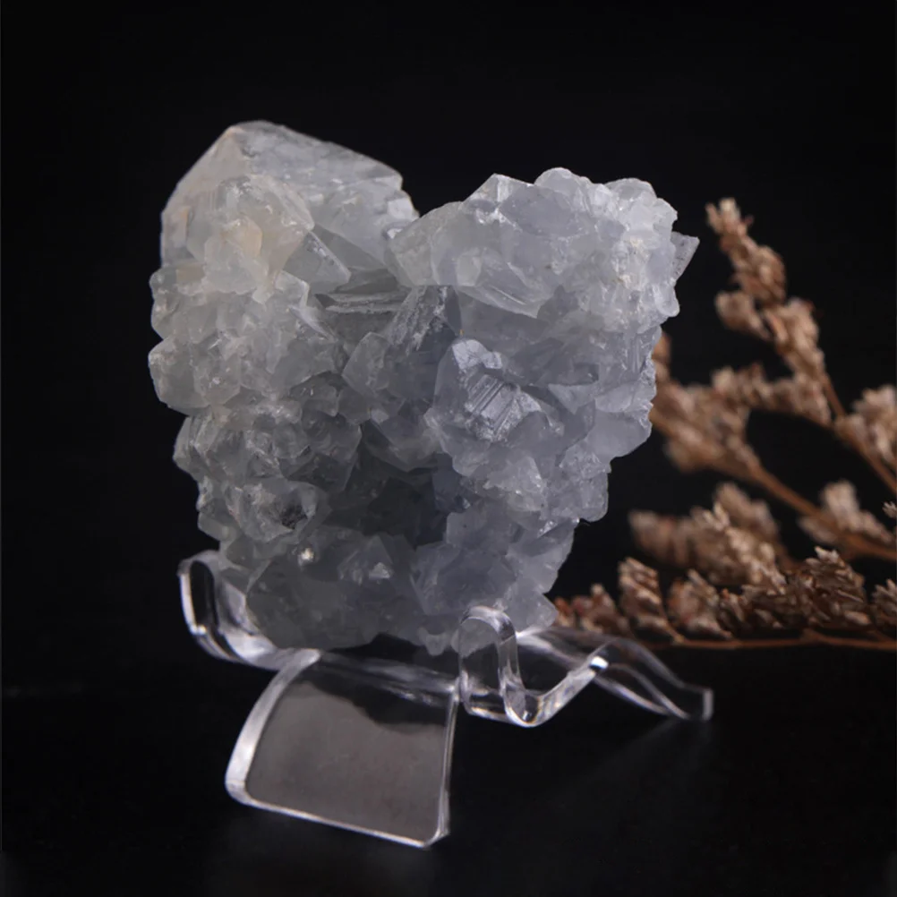 24Pcs Clear Acrylic Crystal Display Stands Mini Pedestal Holders for Gemstone Sphere Stone Jewelry Collectibles Storage