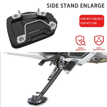 Para honda nt1100 dct nt 1100 2022 2023 acessórios da motocicleta cnc suporte lateral ampliador kickstand ampliar placa pé almofada de extensão