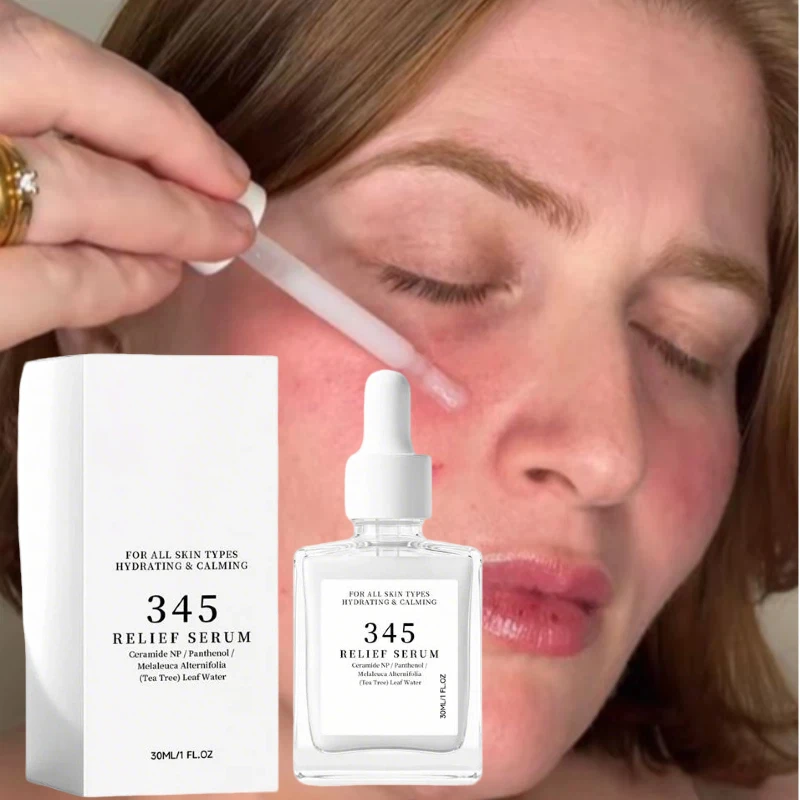 345 Relief Facial Serum 30ml Lightweight Hydrating Essence Deep Moisturize Calming Skin Care Serum Refresh Nourish Skin Essence