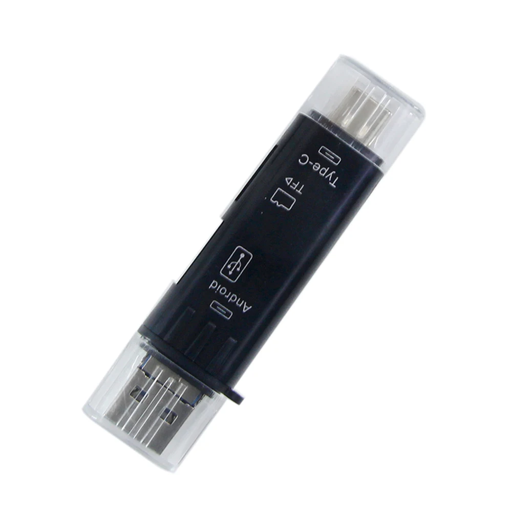 5 in 1 Multifunction Usb 2.0 Type C/Usb /Micro Usb/Tf/SD Memory Card Reader OTG Card Reader Adapter Mobile Phone Accessories