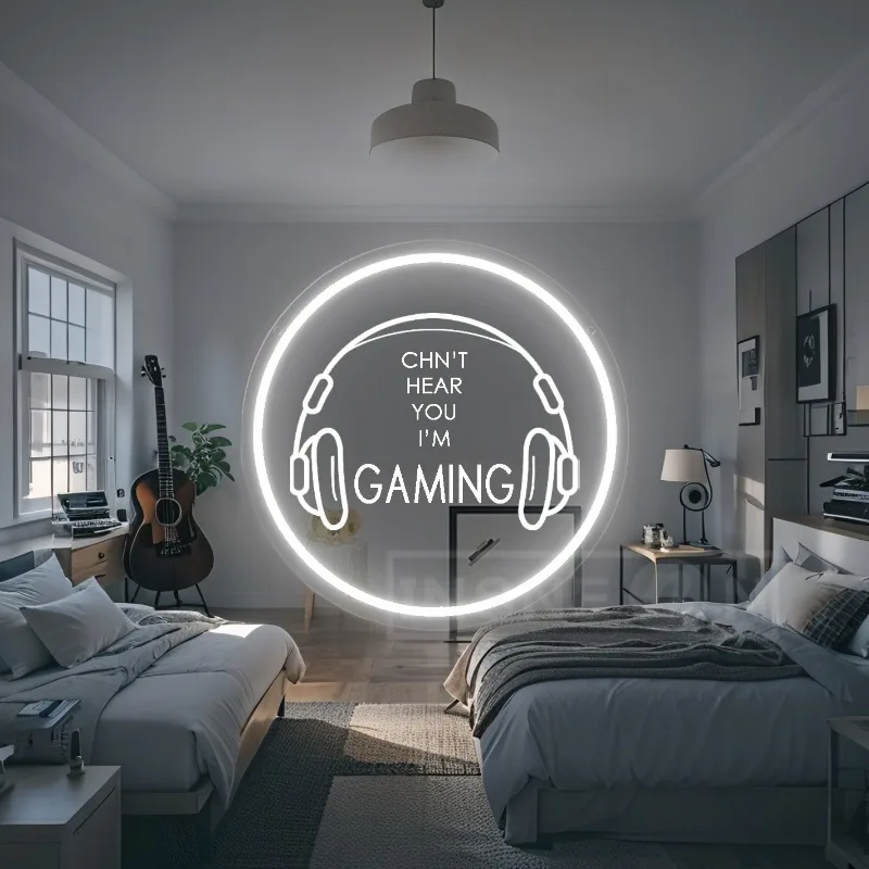 

Customizable Neon LED Sign USB Wall Hanging Plastic Light Switch Control Multipurpose Decor Esports Room Parties Internet Cafes