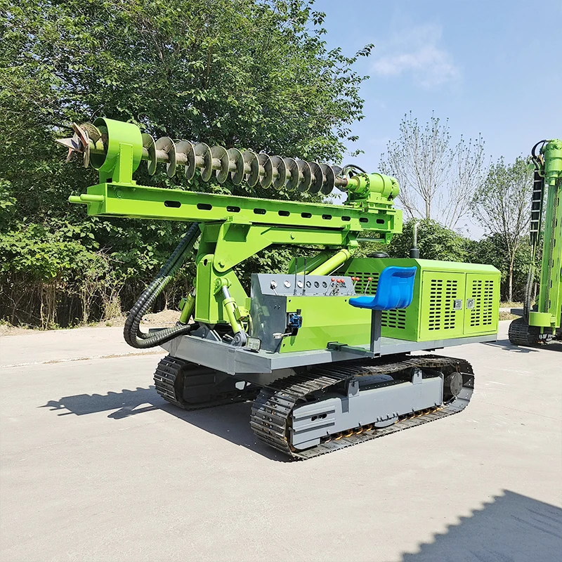 Photovoltaic Solar Crawler Machine  Post Hammer Pile Driver  Ground Screw Guardrail Pile Driver Machine