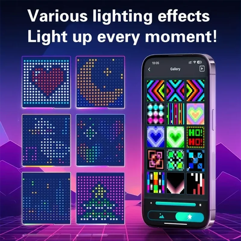 APP Remote-Controlled Dynamic Text Pattern Decorative Lights 400-LED String Lights Christmas Holiday Smart Curtain Lights