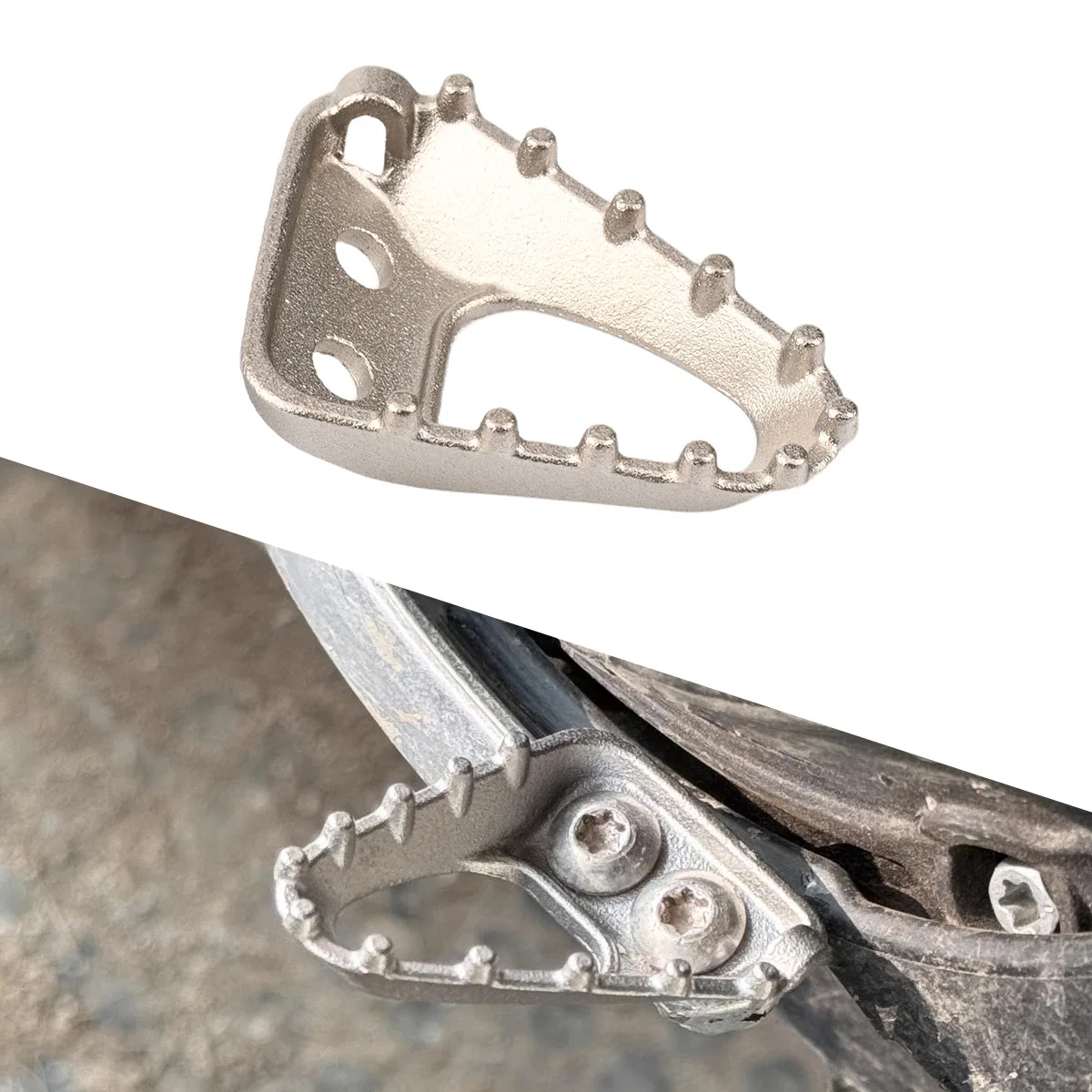 

Motorcycle CNC Stainless Steel Rear Brake Pedal Step Tip Plate For KTM XC/XCF/XCW/SX/SXF/EXC/EXCF/TPi/6D For Husqvarna E/TE i/FE