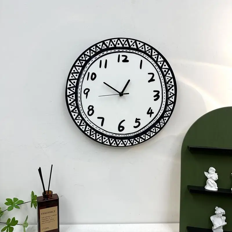 Cartoon Clocks Korean Interior Wall Home Living Room Study Dining Studio Art Room Decoration Creative Clock Wall White Home