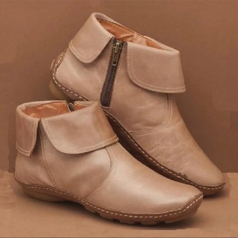 Winter Autumn Women Ankle Boots 2025 New Waterproof Comfortable Shoes Lightweight Casual Boots Woman Fashion Flats Shoes Ladies