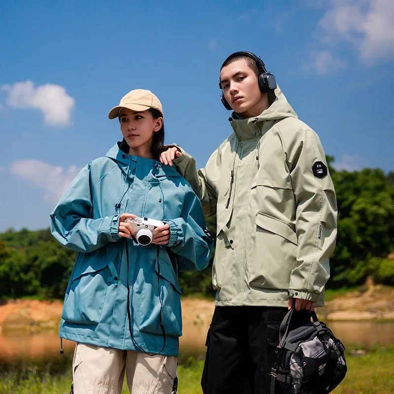 High Quality Spring Autumn New Outdoor Jacket Women's Men's Cargo Coats Large Size Windproof Waterproof Mountaineering Clothing