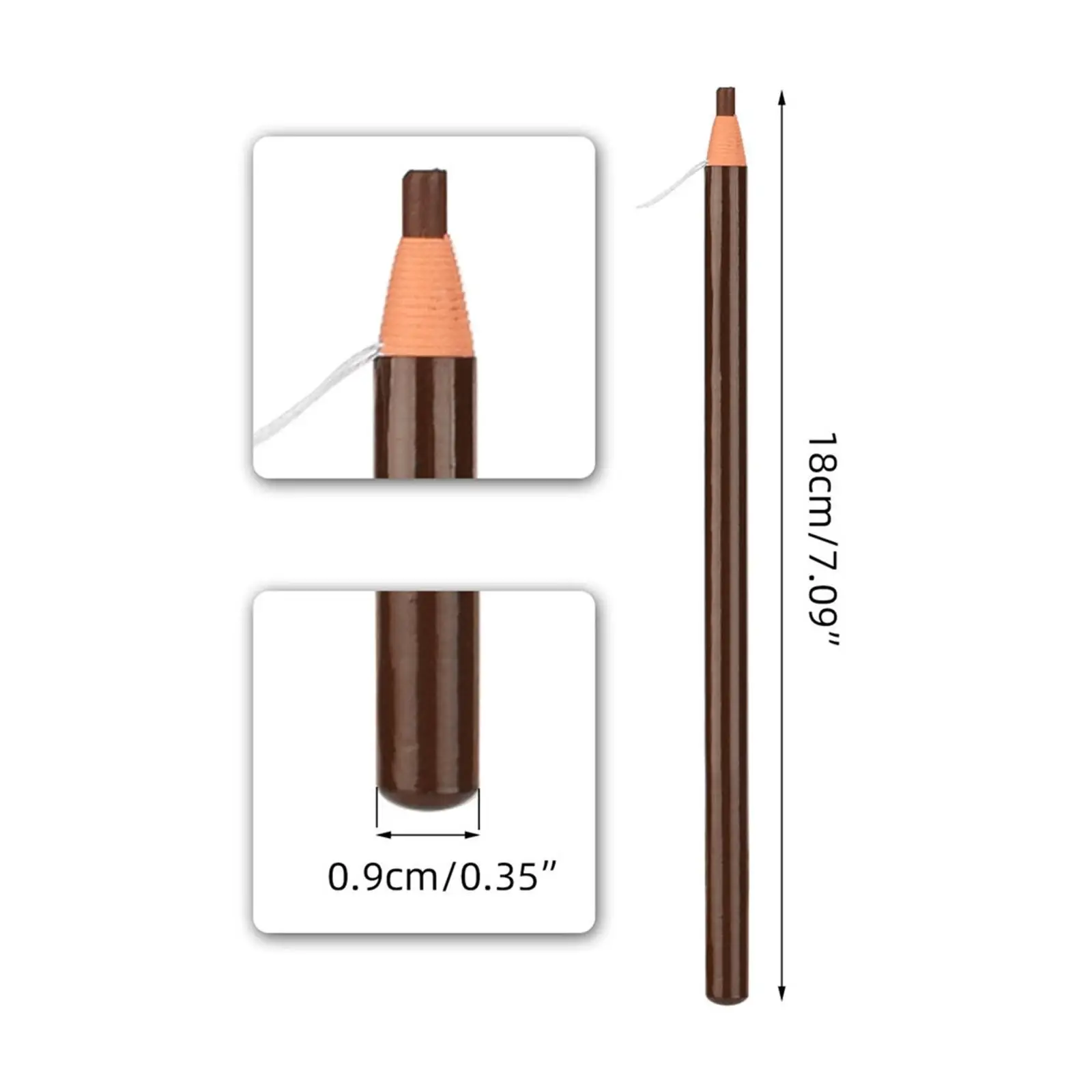 Pull Cord Peel Off Waterproof Eyebrow Liner 3D Brow Pen Eye Cosmetic Pencil for Daily Beauty Routine