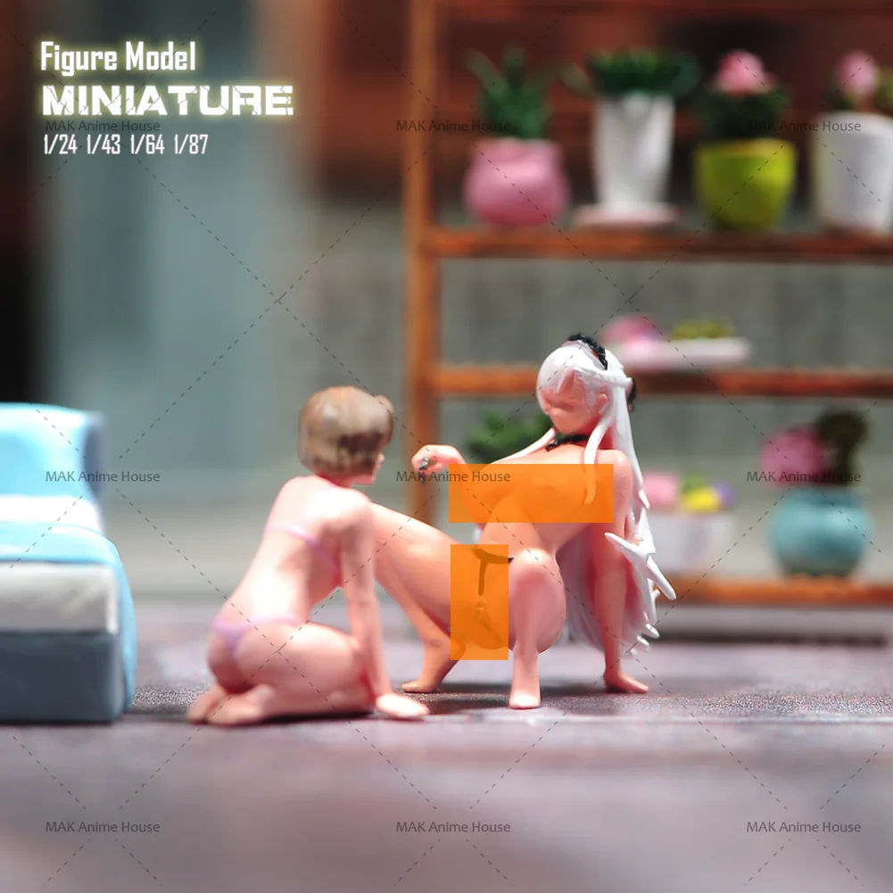 3D Print Miniature 1/87 1/64 1/43 1/24 Slave Girl Figure Diorama Model Doll DIY Creative Photography Scene Props Toys