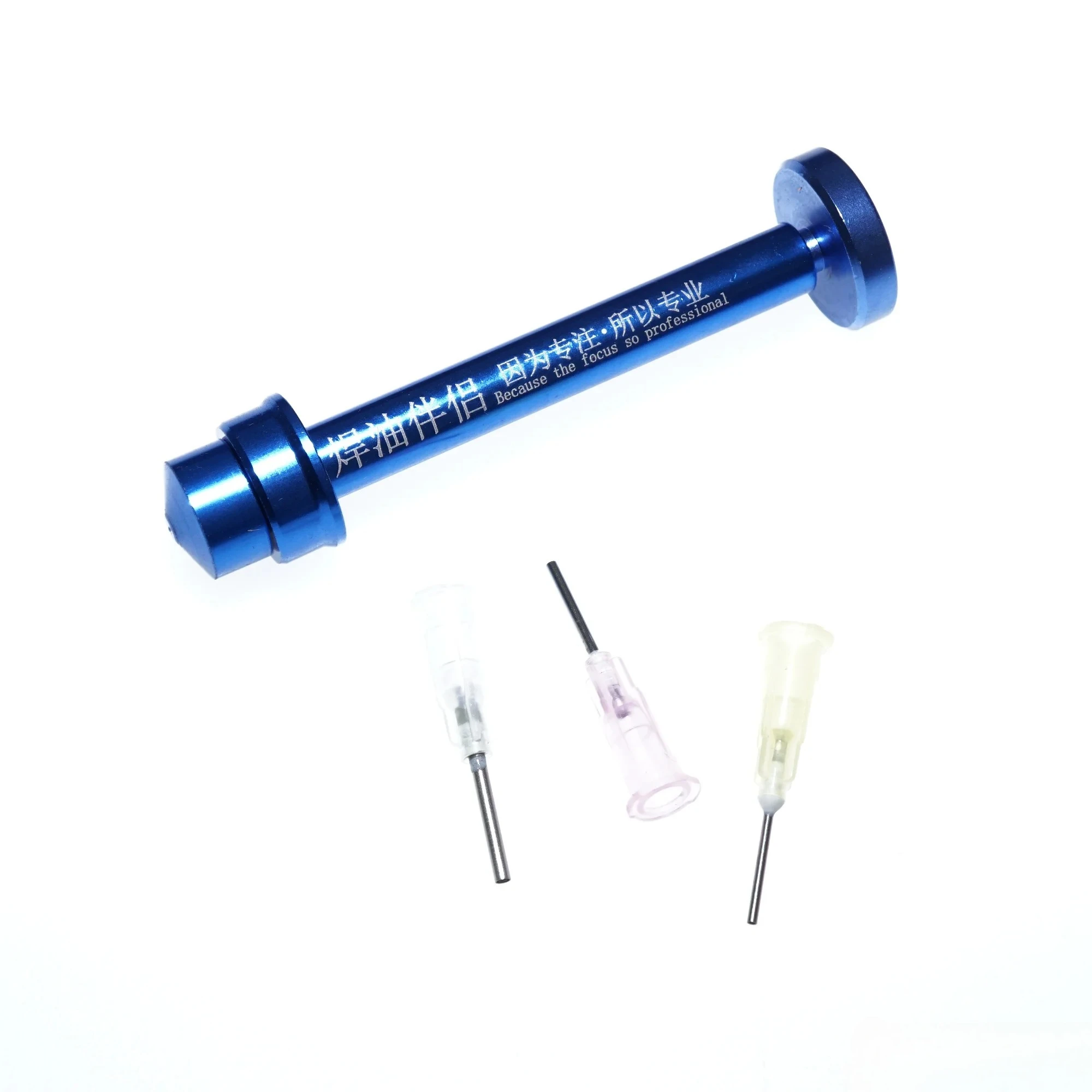 Aluminum Alloy/Plastic BGA Solder Booster Paste Flux Propulsion Welding Soldering Oil Pusher UV Solder Mask Ink + 3pcs Needles