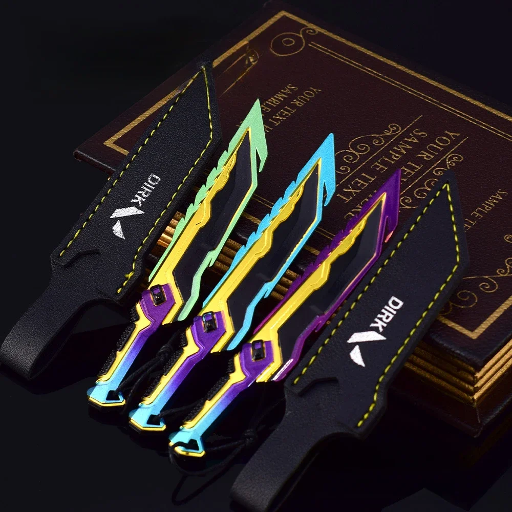 Valorant Weapon Glitchpop VFX Upgrades Primary Slash12cm Metal Game Peripheral Samurai Sword Uncut Blade Weapon Model Gifts Toys