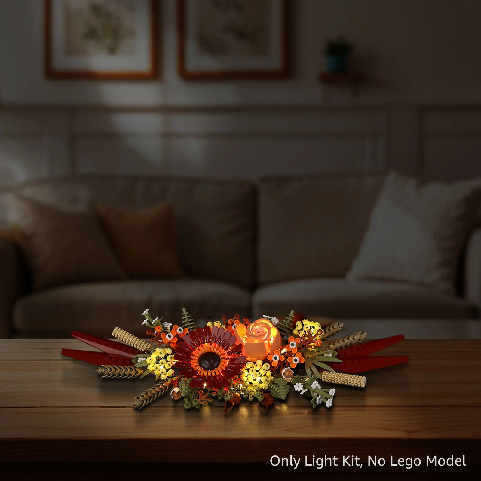LED Lighting Set Suitable for LEGO Dried Flower Centerpiece The Botanical Collection 10314 Building Blocks