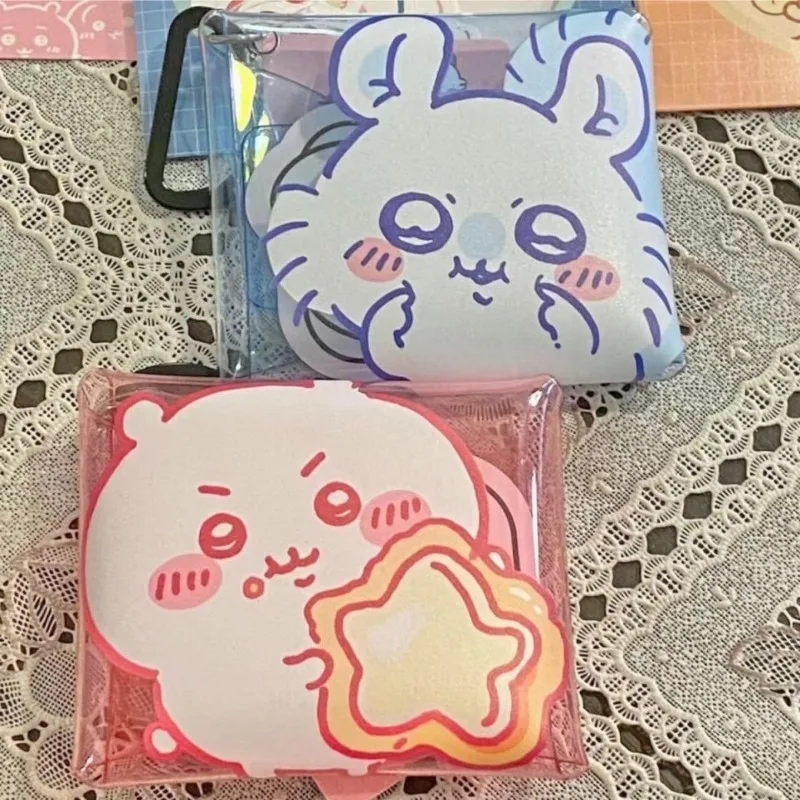 Chiikawa Hachiware 2024 New Anime Kawaii Headphone Bag Usagi Self Deprecating Bear Transparent Key Coin Storage Bag Pendant Gift