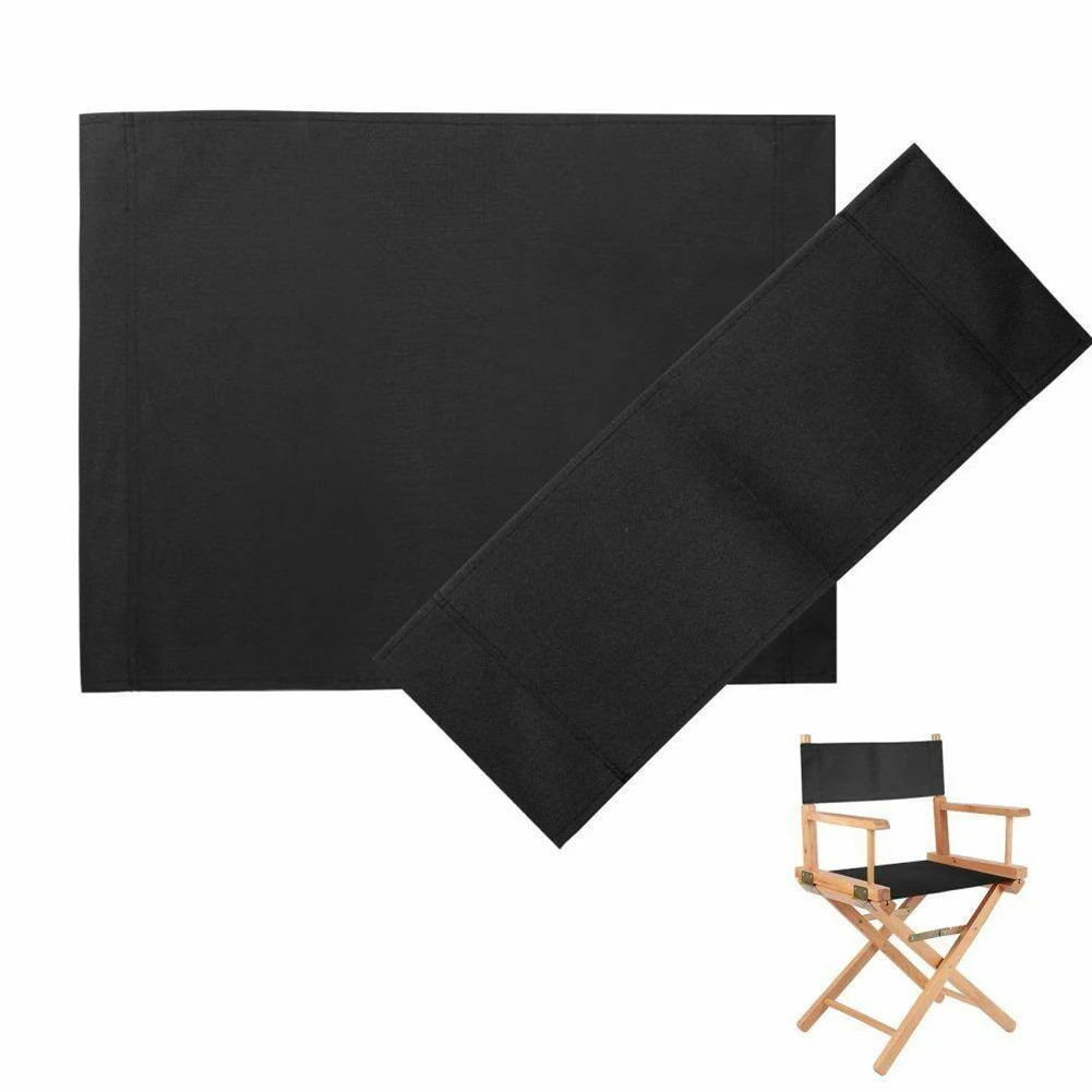 1set Seat Cover Polyester Cloth Washable Chair Seat Covers Kit Director Chair Seat Replacement Seat Cover With StickAccessories