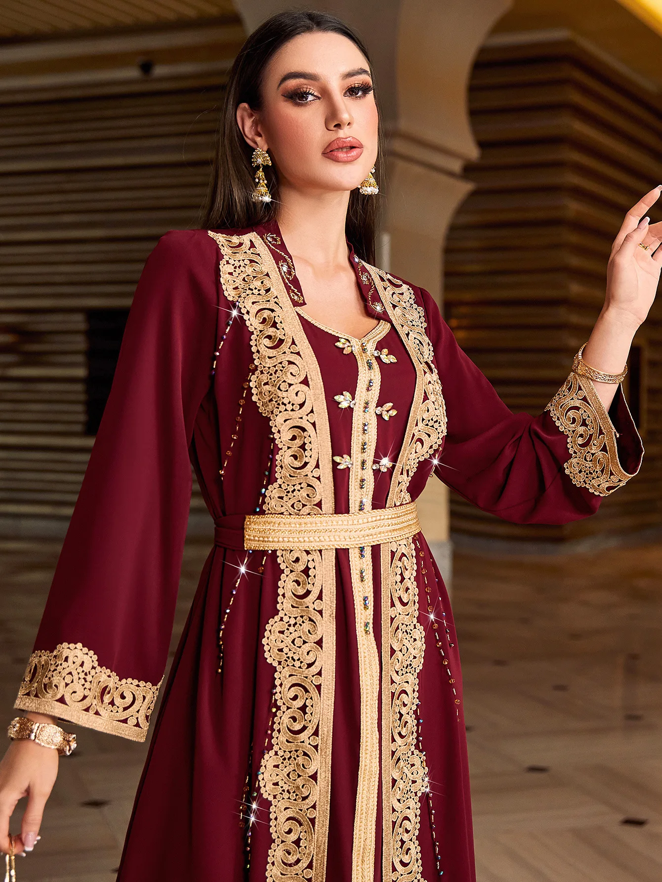 Abaya brodée Ramadan, Robe mus - Embroidery Kebaya avis et prix