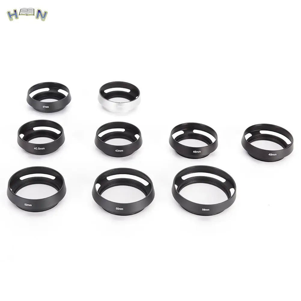 Metal Camera Lens Hood For FOR Leica Canon Nikon Lens 37 39 40.5 43 46 49 52 55 58 62 67 mm