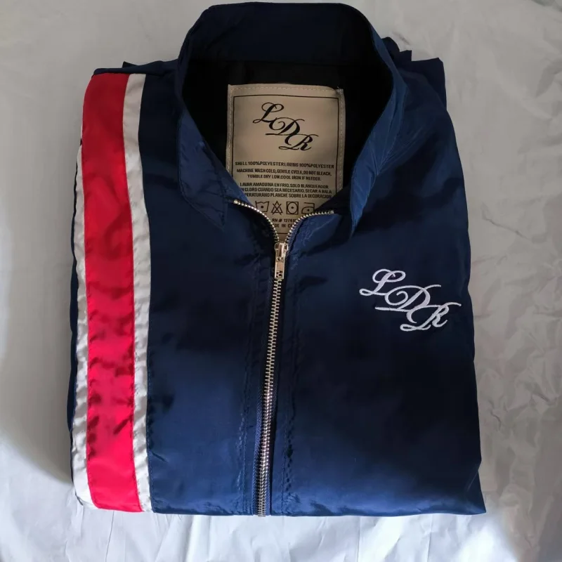 LDR Embroidery Patch Racing Jacket Commemorative Navy Blue Men's and Women's Racing Lana Del Jacket T-Shirt Apparel 2024 New