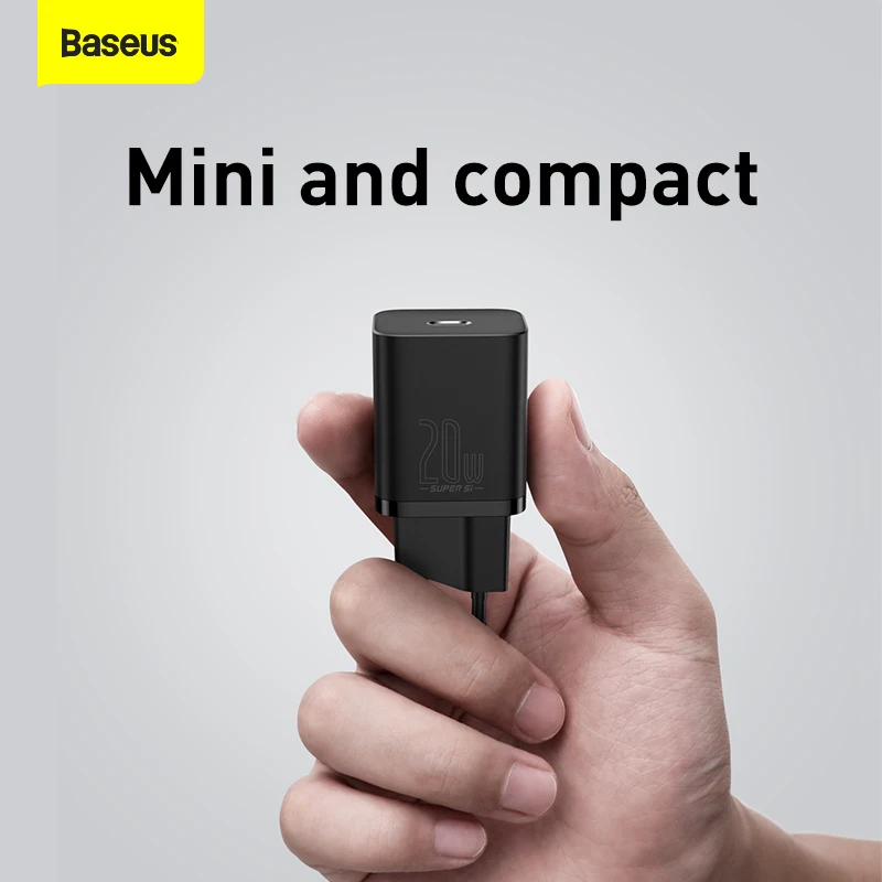 Baseus Super Si Quick Charger 1C 20W EU Sets