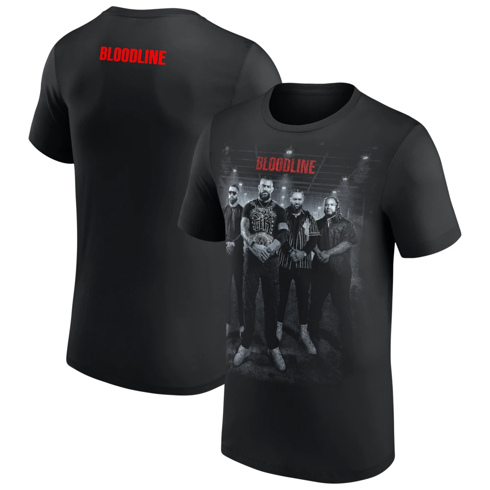 Men's Black The Bloodline Authentic Photo T-Shirt 3D Print Sports Quick Dry Short Sleeve Tee Daily Casual Plus Size T-Shirt 2026