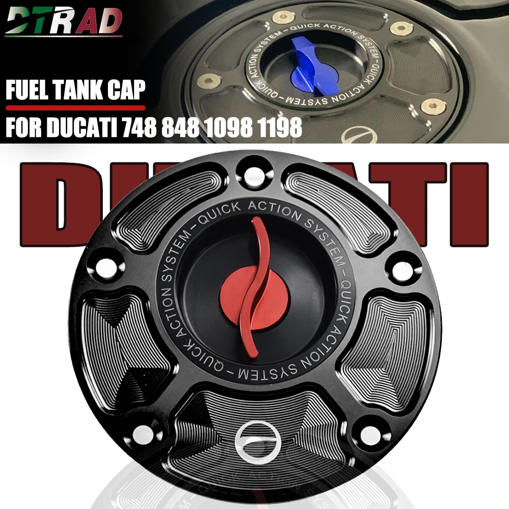 

For DUCATI 1098 1198 S R 748/S 848 EVO 996 Motorcycle Fuel Tank Cap Front Oil Gas Airbox Cover Modified Parts Quick Release