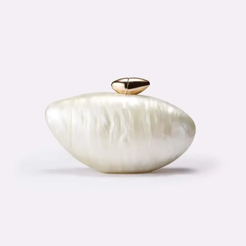 LOUP NOIR Goose Egg Element Women's Bag New Fashionable Simple Marble Pattern Acrylic Bag Personalized Niche Design