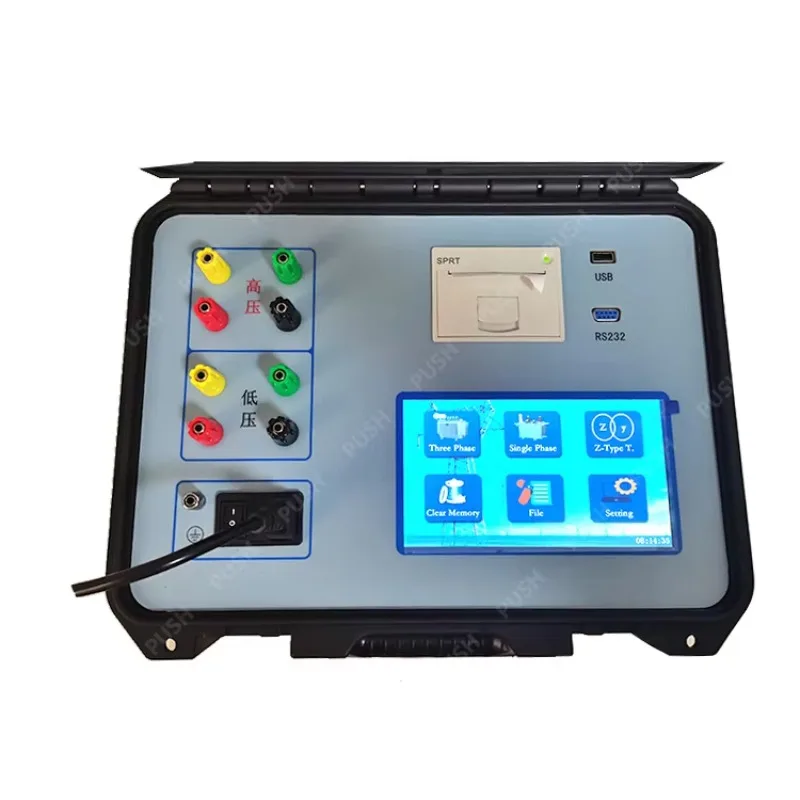 PUSH Electrical 3 Phase Transformer Turns Ratio Tester Transformer Ttr Turn Ratio Meter