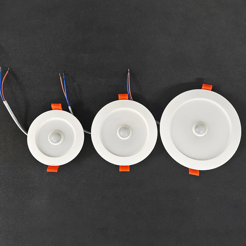 

Human Body Motion Sensor Spot LED Downlight Lamparas 220V Ceiling Light 5W 7W 9W Cold White Panel Light For Hallway Stair Depot