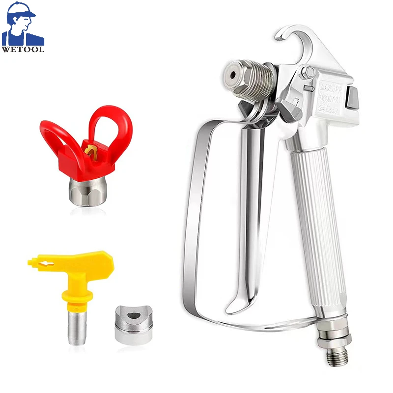 

3600PSI Airless Paint Spray Gun High Pressure with 517 Tip & Nozzle Guard for TITAN Wanger Pump Sprayer Spraying Machine