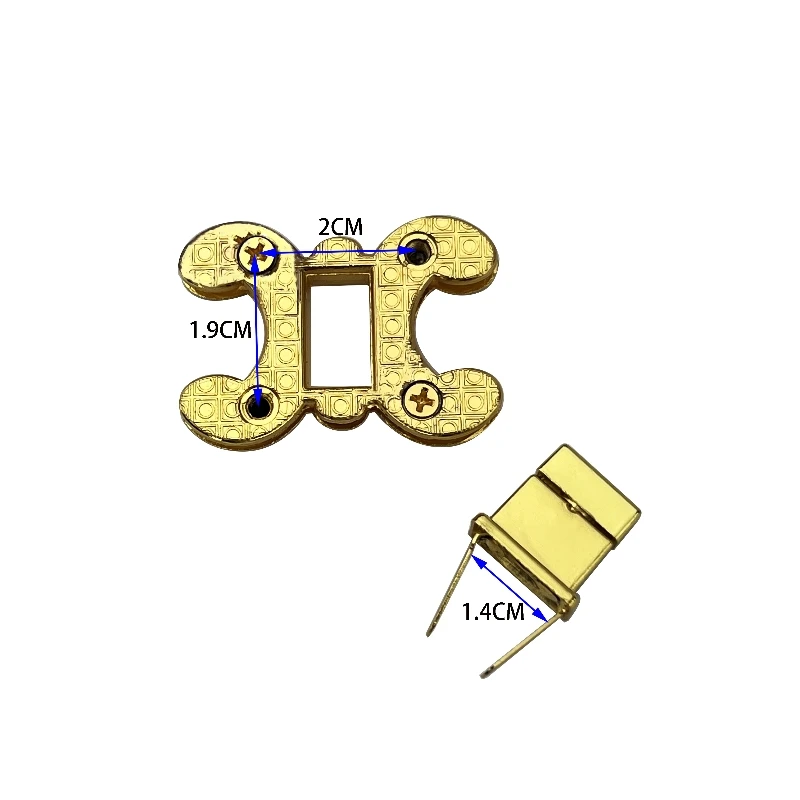Turn Lock Twist Locks para sacos, Peças para malas e bolsas, Hardware Acessórios decorativos, Liga de zinco