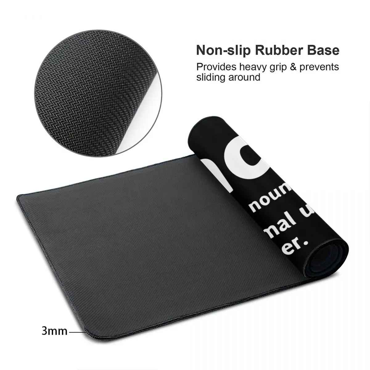 Druncle druncle engraçado tapete de teclado mousepad grande computador portátil anti-deslizamento de borracha natural mouse pad