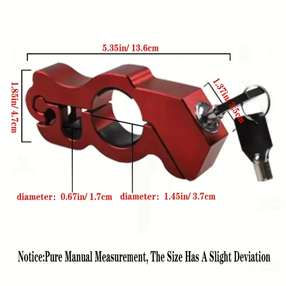 Motorcycle Handlebar Lock Anti-Theft Throttle/Handlebar Security Lock