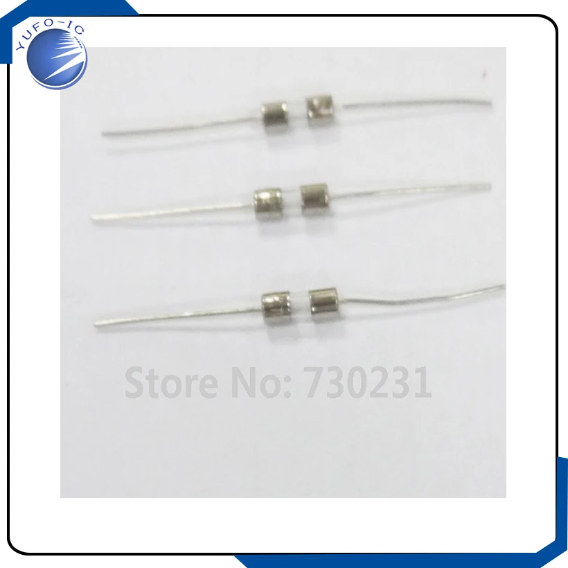 200PCS Glass Tube Fuse Axial Leads 3x10mm 1.5A 250V with head 3*10MM 250V1.5A