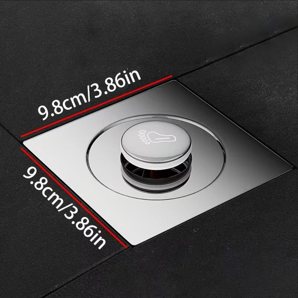 Stainless Steel Smooth Edge Bathroom Drain Cover - Suitable, Easy to Install, Durable Bathroom Accessory for Efficient Drainage